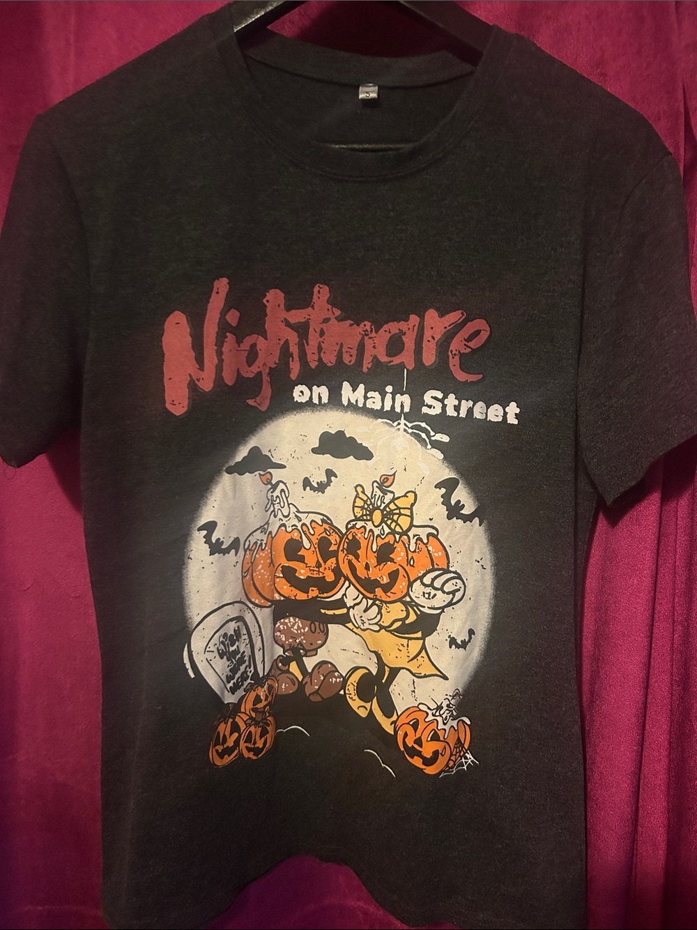 Nightmare on Main Street Kids Black Halloween Graphic Tee